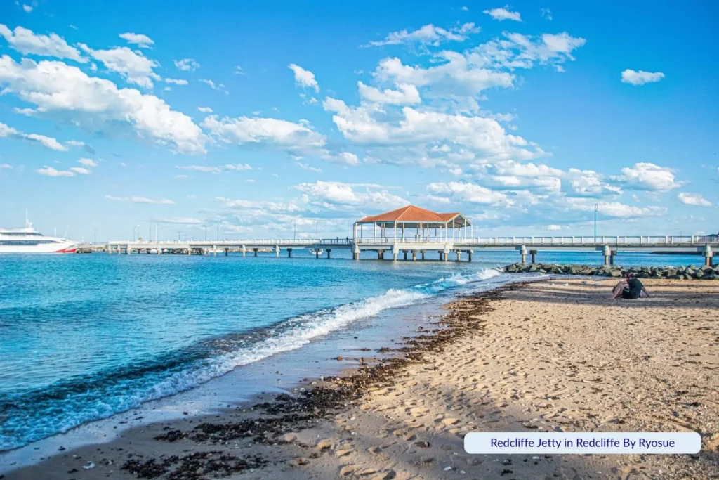 Redcliffe Jetty and beach in Brisbane 