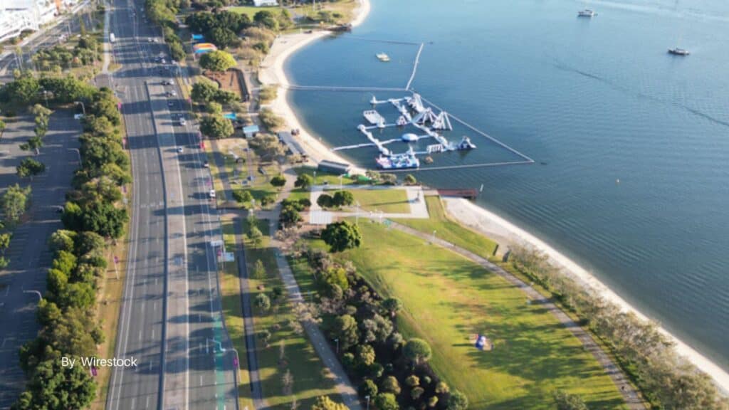 Gold Coast family friendly beaches Broadwater Parklands lagoon and playground