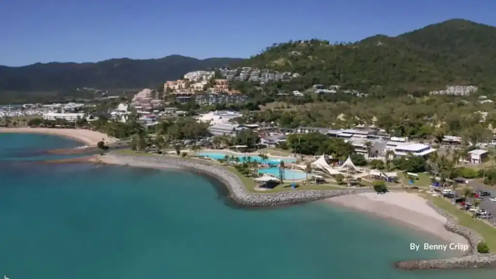 Airlie Beach Lagoon stinger-free swimming pool with Coral Sea views