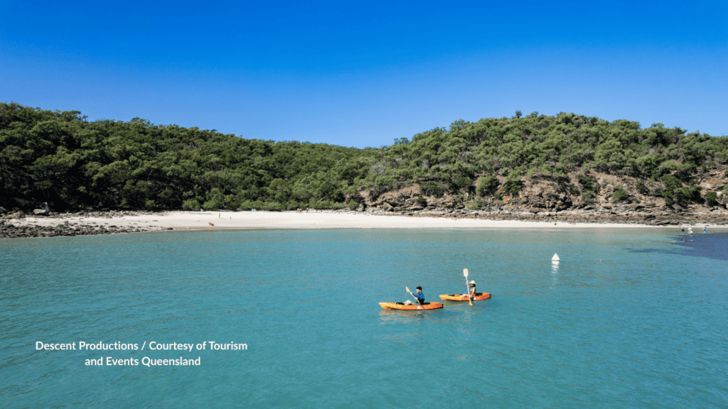 Kayaking water sports on Great Keppel Island Queensland